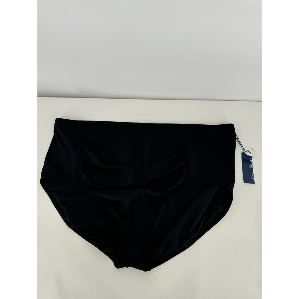 Sonnet Shores Black‎ Swimsuit Bottom Size 24W NWT Org $58 Full Coverage